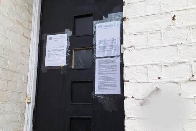 Property closed by the courts. Picture: Luton Community Policing Team