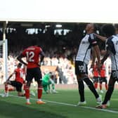 Carlos Vinicius celebrates scoring Fulham's winner against Luton - pic: Christopher Lee/Getty Images