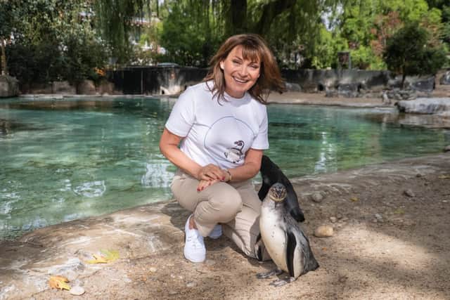 Lorraine poses with her penguin t shirt - credit ZLS