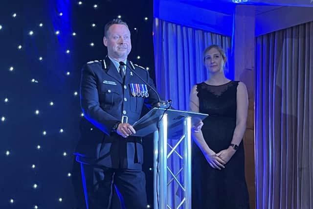 Chief Constable Trevor Rodenhurst at the awards evening