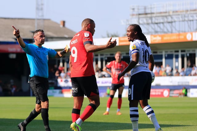 Started alongside Adebayo and held the ball up well at times, always looking to bring others into play. Had the best chance of the first half when his downward header was straight at Woodman, glancing another opportunity wide after the interval as he still looks for a first goal in Luton colours.