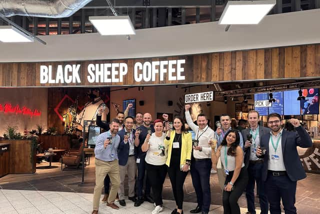 The Black Sheep coffeehouse at London Luton Airport