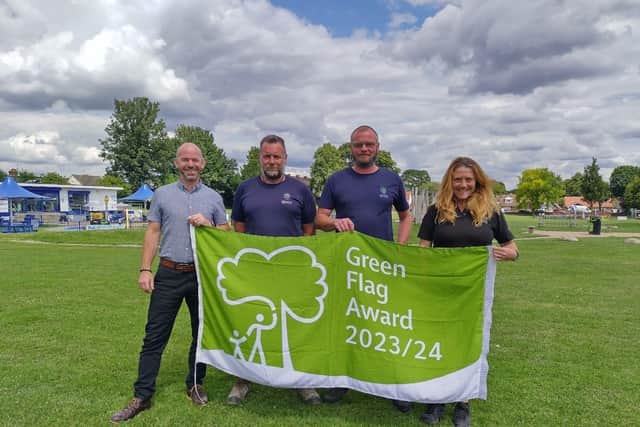 Dunstable Town Council has secured a coveted fourth Green Flag for Bennett Memorial Recreation Ground.