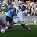 Kasey Palmer puts in a challenge on Jack Grimmer at the weekend - pic: David Horn / PRiME Media Images