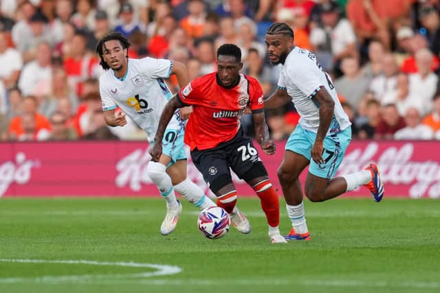 Shandon Baptiste in action for Luton - pic: David Horn