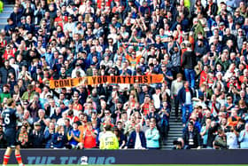 Luton's travelling fans roar their side on at Spurs on Saturday - pic: Liam Smith