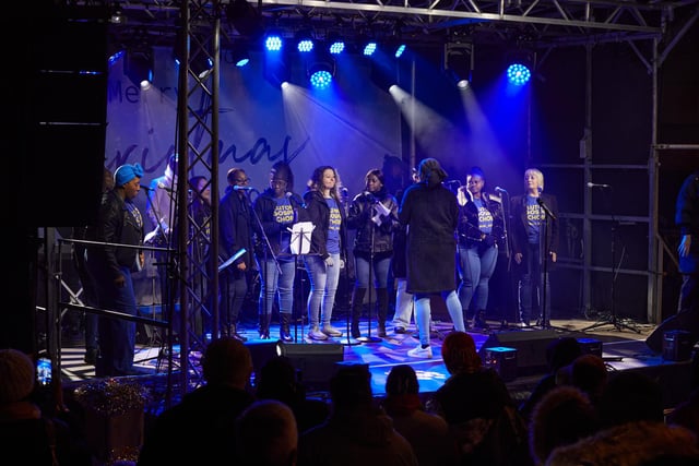 Luton Gospel Choir sang their hearts out on stage