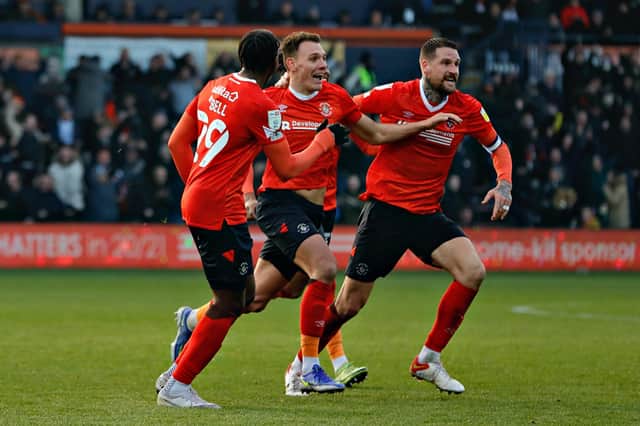 Kal Naismith celebrates his match-winner against Bournemouth back in January