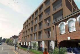 An artists impression of the apartments, from the plans submitted to Luton Borough Council