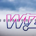Wizz Air logo on the side of a plane. (Picture: Wizz Air)