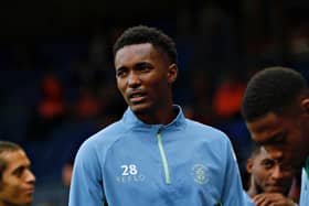 Luton defender Christ Makosso has been banned for three games - pic: Liam Smith