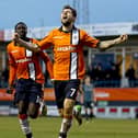 Alex Lawless celebrates scoring the FA Cup third round winner against Wolves in January 2013