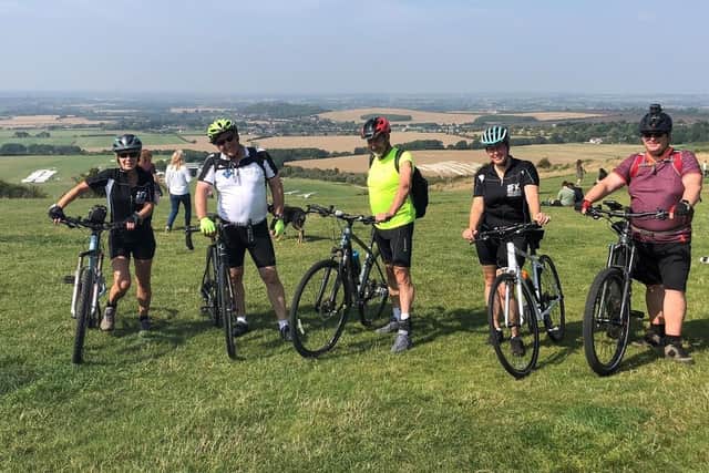 Cyclists from the firm covered 52 miles
