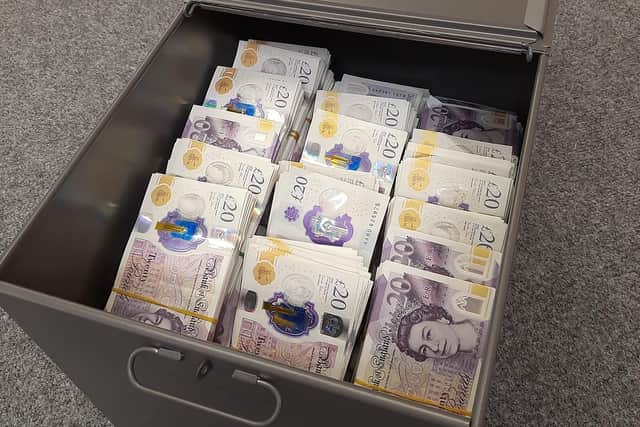 Cash found in safety deposit box