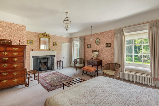 If you're looking for a bedroom steeped in character, look no further. You have six to choose from in the main house - one of which is en suite. The principal bedroom has views over the southern lawn and its trees.
