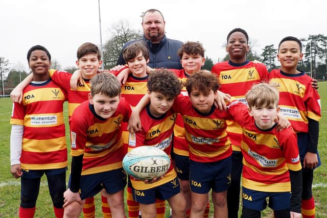 Some of the players, with Alistair. Picture: Submitted