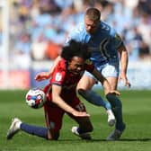Tahith Chong is fouled by Jake Bidwell during Birmingham City's clash with Coventry City last season - pic: Matthew Lewis/Getty Images