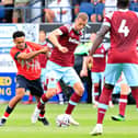 Dion Pereira in action for Luton during their pre-season draw with West Ham