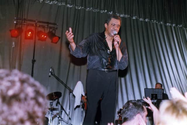 The late American soul singer Jimmy Ruffin who was always a favourite at the Cali-R