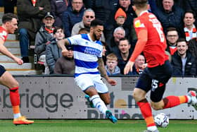 Andre Gray in action for QPR against Luton last season