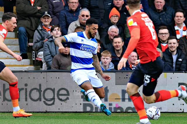 Andre Gray in action for QPR against Luton last season