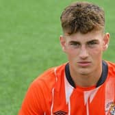 Jake Burger scored Luton U18s' first goal against QPR U18s this evening
