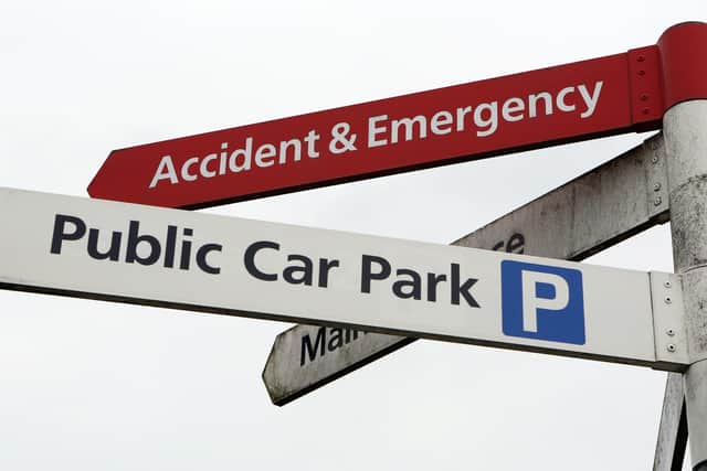 Accident and Emergency Sign. Picture:Chris Radburn/PA