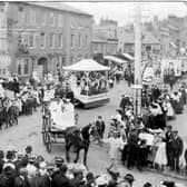 An Empire Day procession in High Street North. Picture from the Trevor Hunt collection.