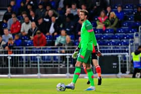 Town keeper Tim Krul on the ball - pic: Liam Smith