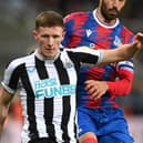 Elliot Anderson in action for Newcastle against Crystal Palace earlier this season