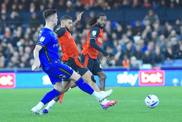 Nahki Wells tries to win the ball against Doncaster - pic: Andy Fitzsimons