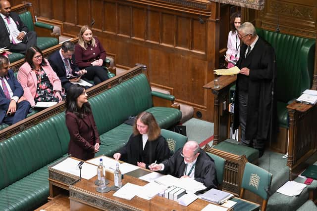 Sarah Owen presenting her Fireworks Bill. Picture: House of Commons