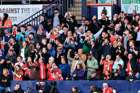 Luton fans celebrate beating AFC Bournemouth recently - pic: Liam Smith