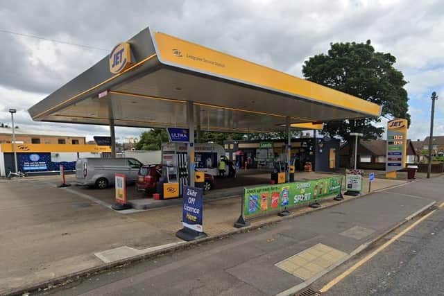 The Jet petrol station in Leagrave High Street