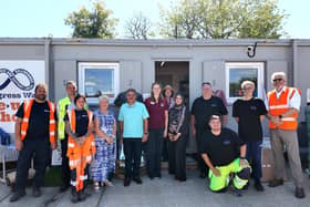 Representatives of the winning projects with staff from Luton Council and SUEZ