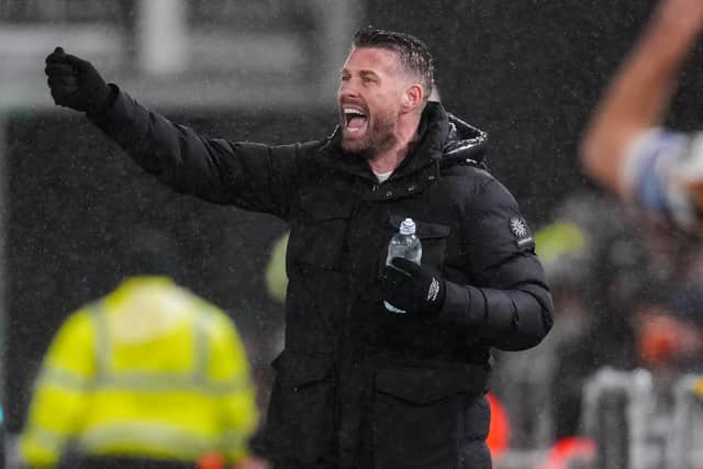 Luton boss Rob Edwards gets his thoughts across against Hull on Saturday - pic: David Horn / PRiME Media Images
