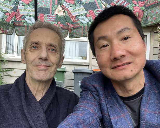 Biao with his good friend and mentor Barry. Submitted image.