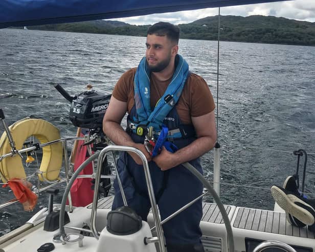 Omar says sailing is like 'therapy'. Image: Ellen MacArthur Cancer Trust