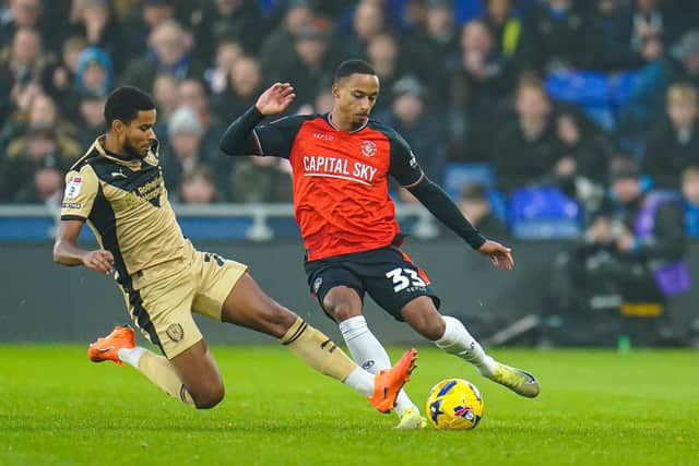 Cohen Bramall in action for the Hatters last season - pic: David Horn / PRiME Media Images