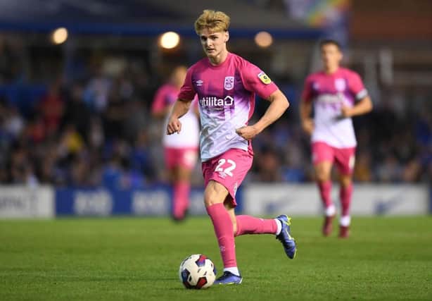 Jack Rudoni in action for Huddersfield this season