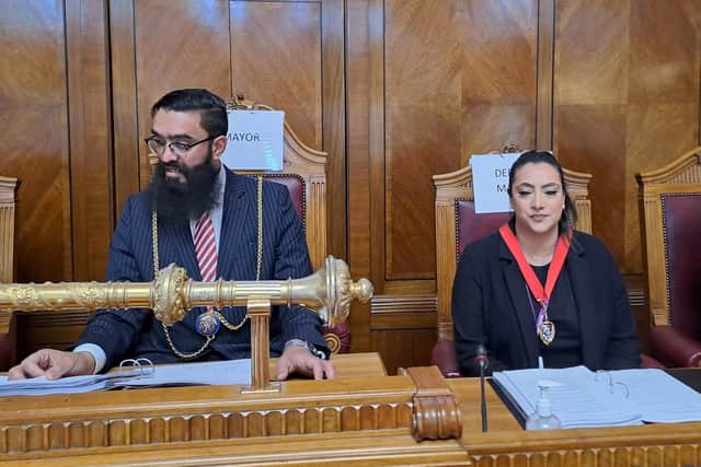 New mayor Mohammad (Yaqub) Hanif and deputy Zanib Raja