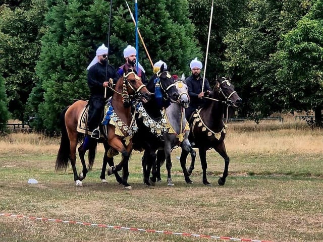A mesmerising horse show, full of skill that captivated the audience.