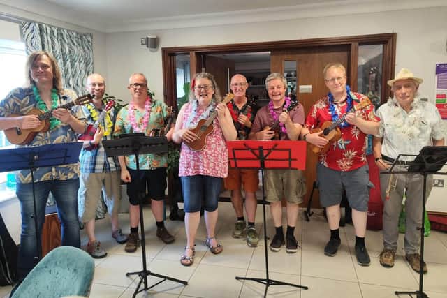 Luton Ukimaniacs performing at a care home. Picture: Dave Mingay