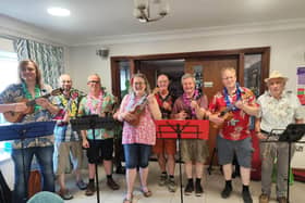 Luton Ukimaniacs performing at a care home. Picture: Dave Mingay