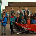 Some of the Scout group. Picture: Keelan Pannell