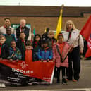 Some of the Scout group. Picture: Keelan Pannell