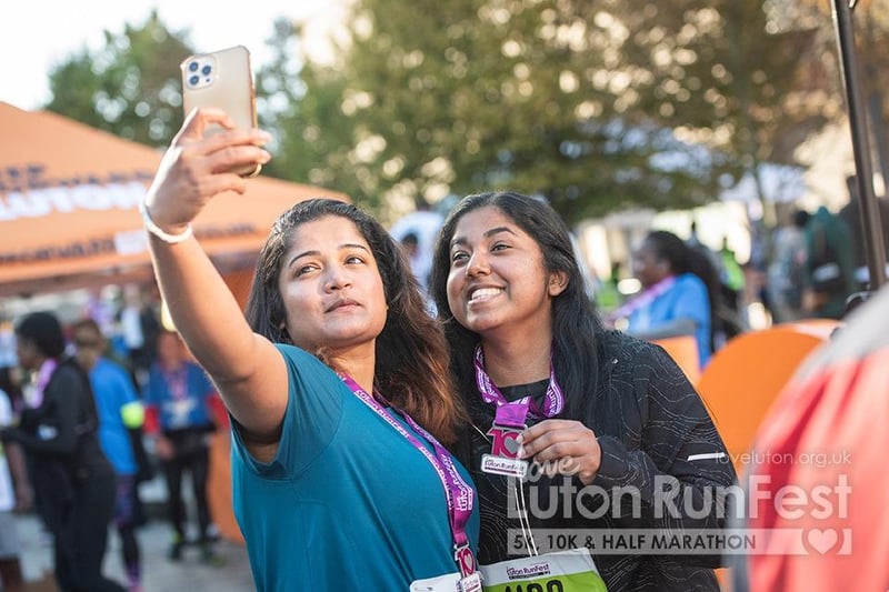 Snapping a selfie to capture the moment