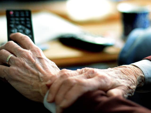 An old person watching TV. Picture: Nicholas.T.Ansell/PA