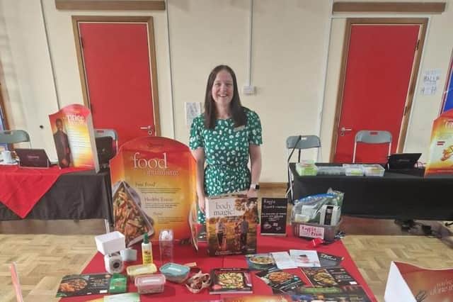 Sarah at the Slimming World group. Picture: Slimming World