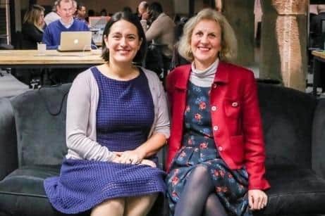 Natalie and Gillian who have both been awarded MBE's